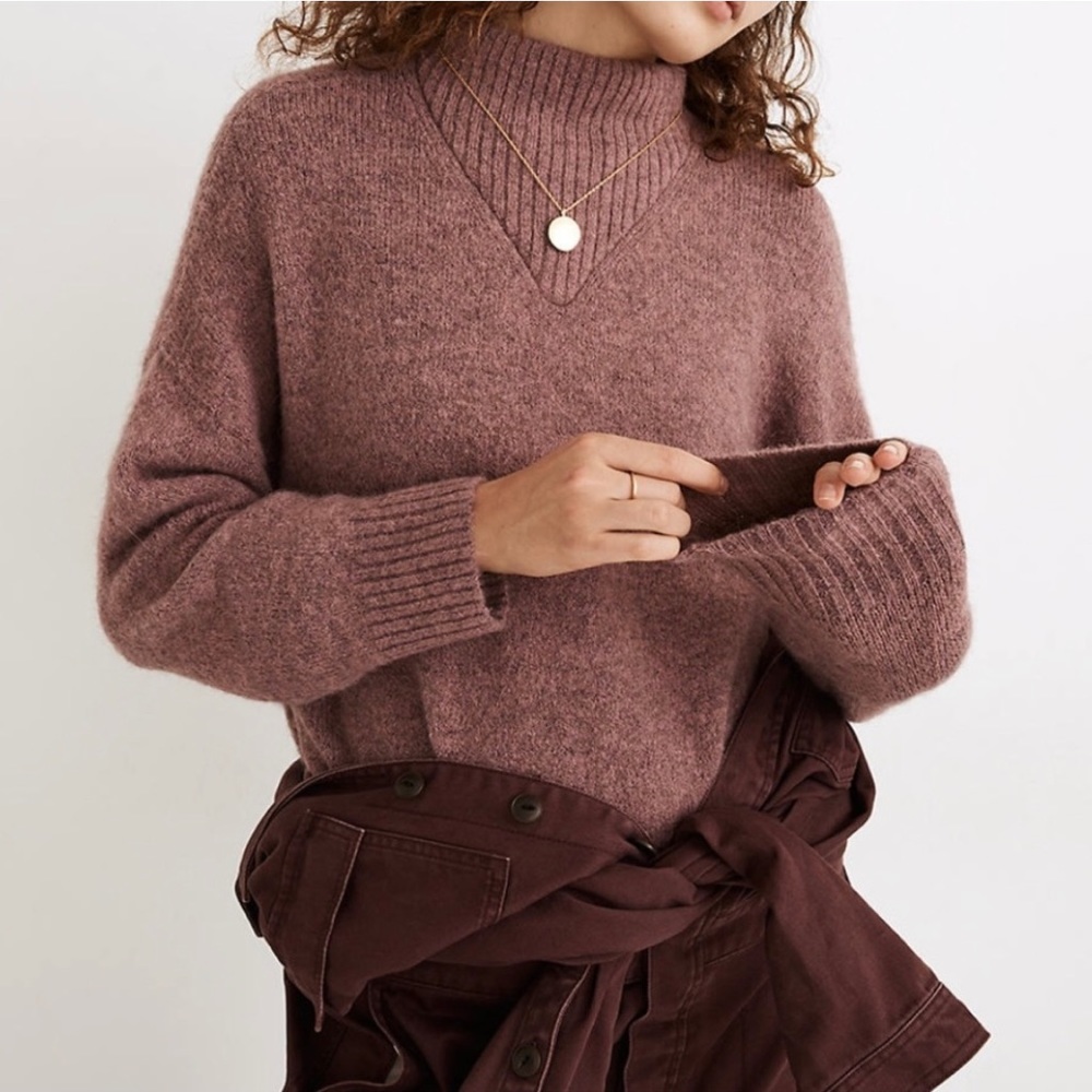 NWT Madewell Dillon Mockneck Pullover Sweater